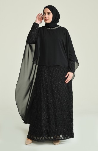 Habillé Hijab Noir 2222-02