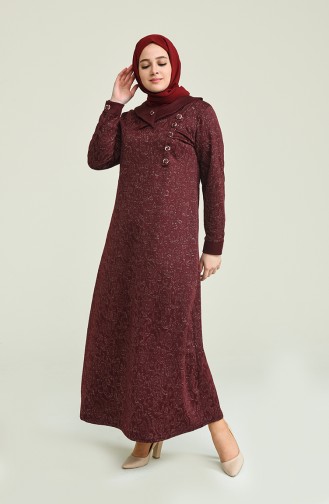 Robe Hijab Bordeaux 4490A-03