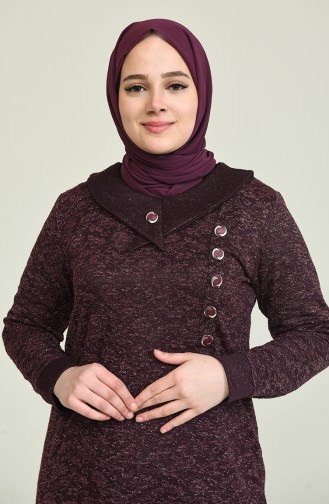 Zwetschge Hijab Kleider 4490A-04