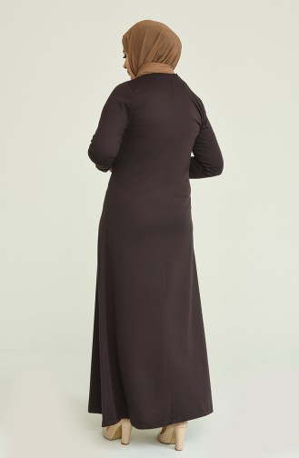 Robe Hijab Couleur Brun 2025-01