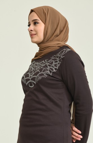 Robe Hijab Couleur Brun 2025-01