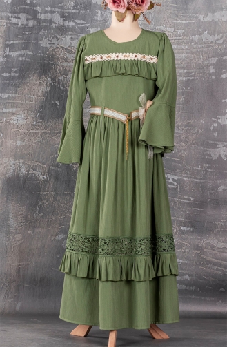 Robe Enfant Khaki 1738KM-04