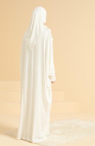 Oyya Gebetskleid aus Baumwolle-schweißfester Stoff mit Paspeln 238414-04 Ekrü-Gold 238414-04