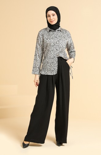 Gray Overhemdblouse 0673-01