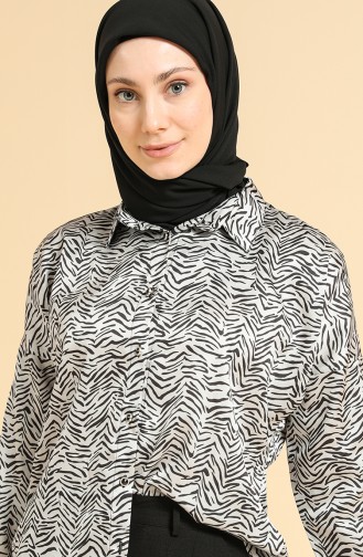 Gray Overhemdblouse 0673-01