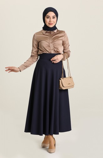 Navy Blue Skirt 2146-02