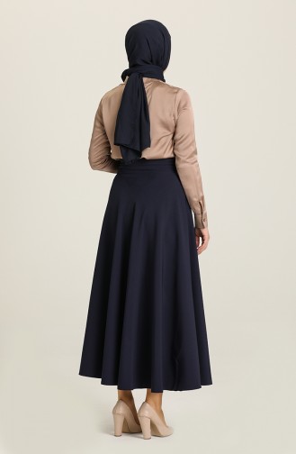 Navy Blue Skirt 2146-02