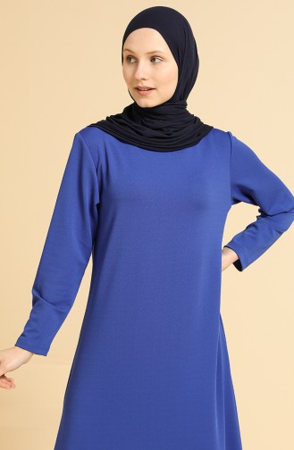 Saxe Hijab Dress 0420-08
