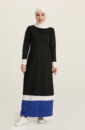 Black İslamitische Jurk 3308 -03