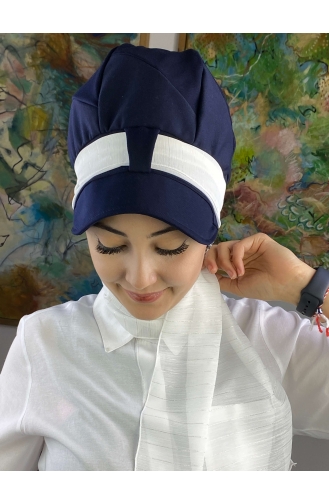 White Ready to Wear Turban 73BST060322-14