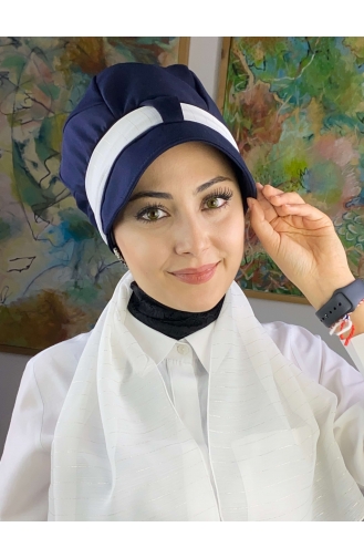 Weiß Praktischer Turban 73BST060322-14