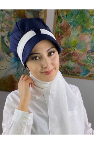 White Ready to Wear Turban 73BST060322-14