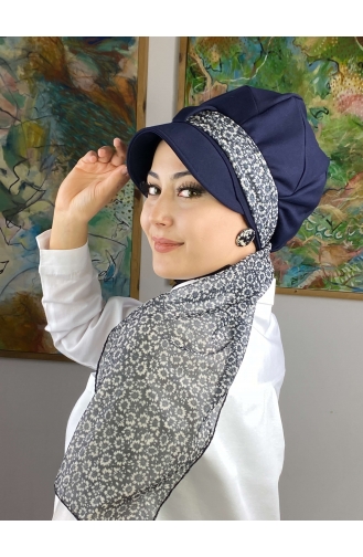 Schwarz Praktischer Turban 73BST060322-15