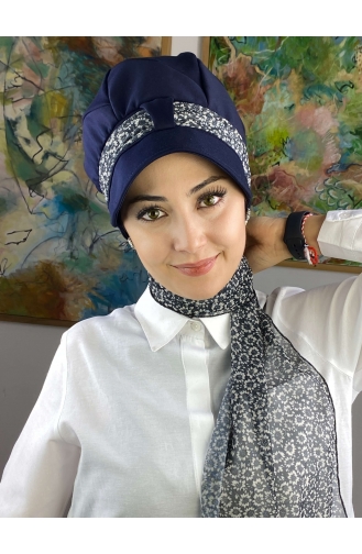 Black Ready to Wear Turban 73BST060322-15