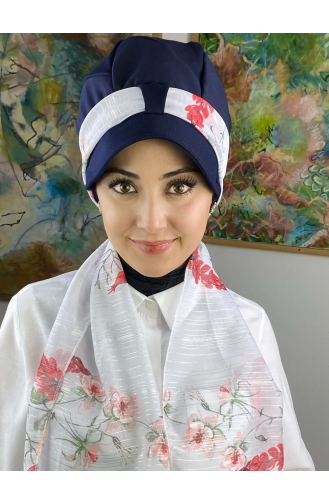 White Ready to Wear Turban 73BST060322-16