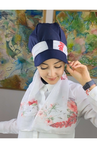 White Ready to Wear Turban 73BST060322-16