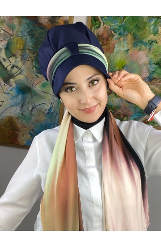 Turban Pret-a-Porter Couleur Brun 73BST060322-17