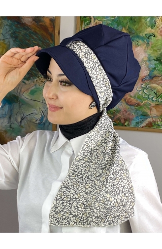 Grau Praktischer Turban 73BST060322-01