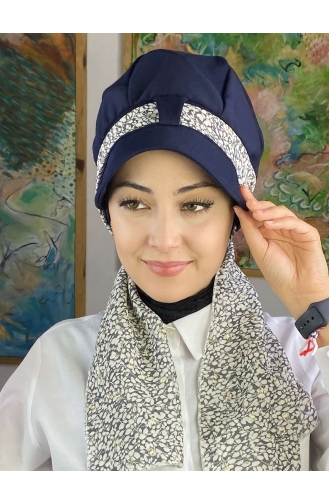 Grau Praktischer Turban 73BST060322-01