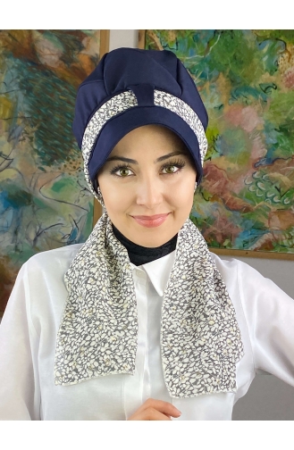 Grau Praktischer Turban 73BST060322-01