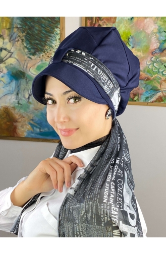 Black Ready to Wear Turban 73BST060322-02