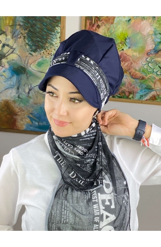 Black Ready to wear Turban 73BST060322-02