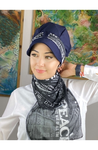 Black Ready to wear Turban 73BST060322-02