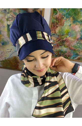 Turban Pret-a-Porter Vert Millitaire 73BST060322-03