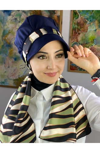 Turban Pret-a-Porter Vert Millitaire 73BST060322-03