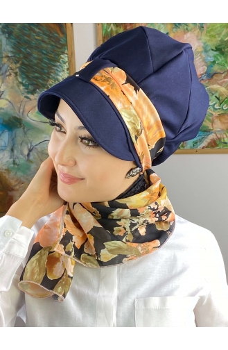 Orange Praktischer Turban 73BST060322-06