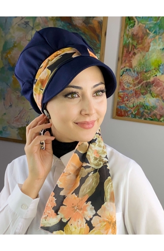 Orange Praktischer Turban 73BST060322-06