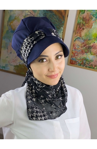 Black Ready to wear Turban 73BST060322-07