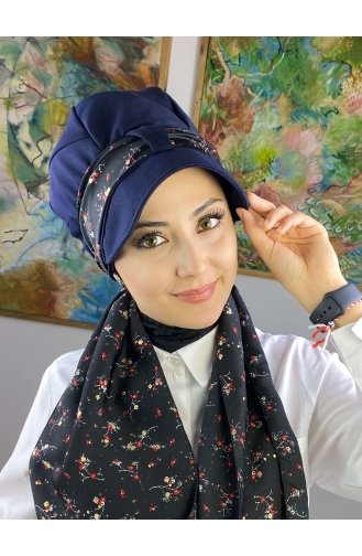 Black Ready to Wear Turban 73BST060322-08