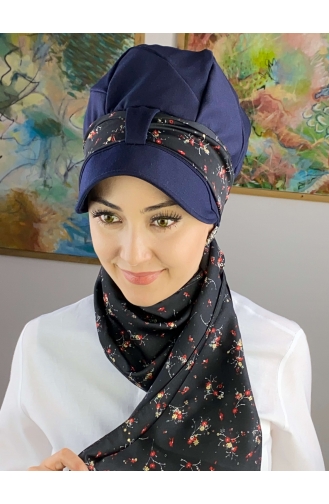 Black Ready to Wear Turban 73BST060322-08