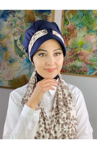 Milk Coffee Ready to Wear Turban 73BST060322-09