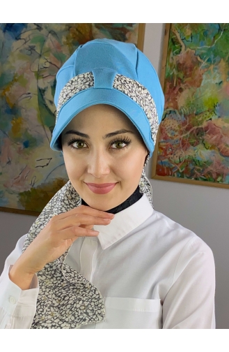 Sky Blue Ready to wear Turban 92BST060322-12