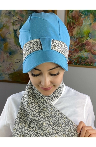 Himmelblau Praktischer Turban 92BST060322-12