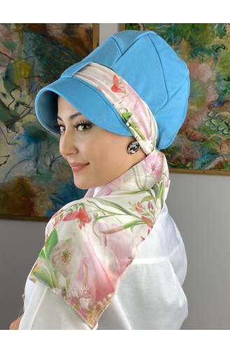 Turban Pret-a-Porter Bleu Ciel 92BST060322-01