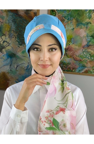 Himmelblau Praktischer Turban 92BST060322-01