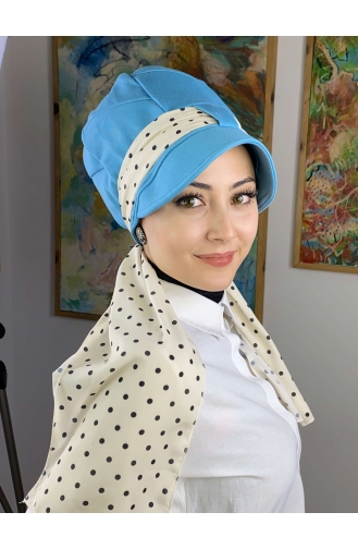 Turban Pret-a-Porter Bleu Ciel 92BST060322-02