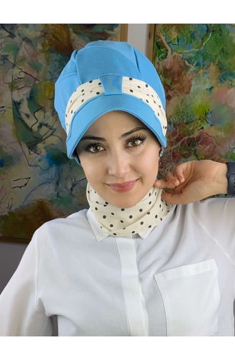 Turban Pret-a-Porter Bleu Ciel 92BST060322-02