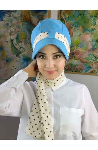 Turban Pret-a-Porter Bleu Ciel 92BST060322-02