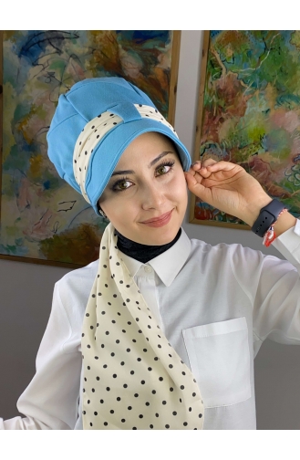 Turban Pret-a-Porter Bleu Ciel 92BST060322-02