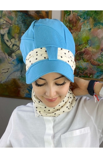 Turban Pret-a-Porter Bleu Ciel 92BST060322-02