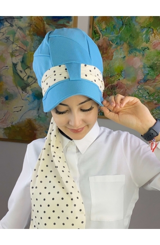 Turban Pret-a-Porter Bleu Ciel 92BST060322-02