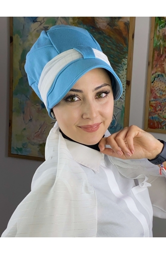 Turban Pret-a-Porter Bleu Ciel 92BST060322-04