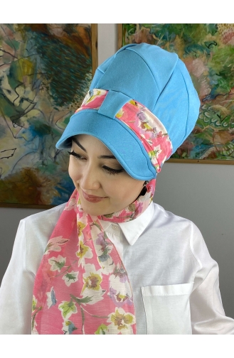 Turban Pret-a-Porter Bleu Ciel 92BST060322-06