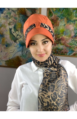 Orange Ready to Wear Turban 104BST060322-01