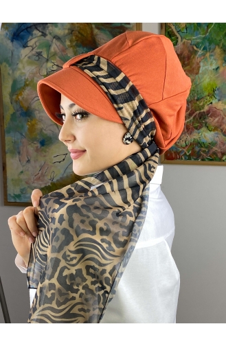 Orange Ready to Wear Turban 104BST060322-01