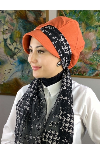 Orange Ready to Wear Turban 104BST060322-02